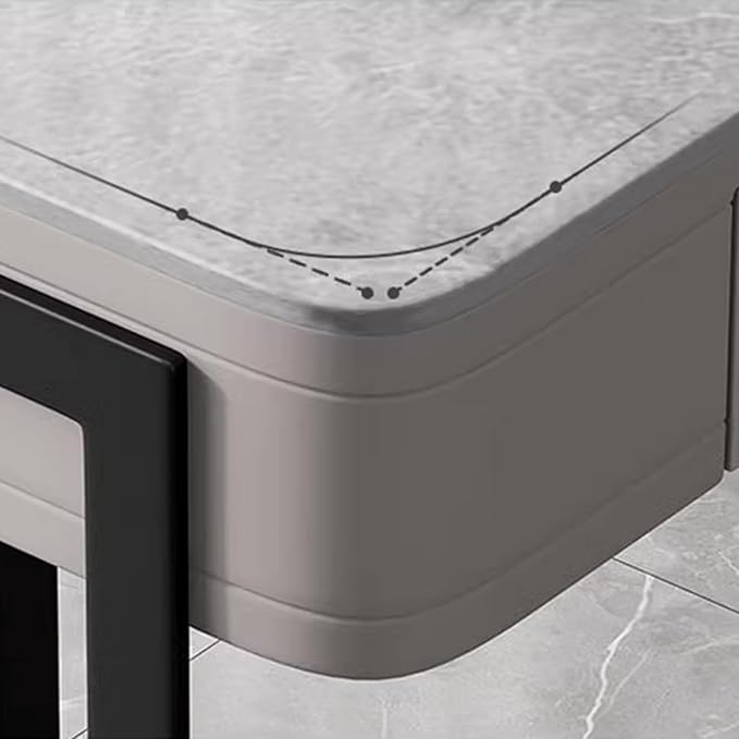 Computer Desk Luxury High-end Rock Slate Desk Home Simple Small Office Writing PC Table Rock Slate Small Desk PC Table A Table for Placing Computers (One Color 140cm)