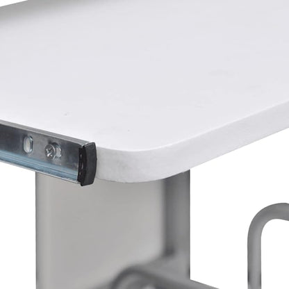 Computer Desk Plywood White 110 x 52 x 88.5 cm, Laptop Desk, Study Desk for Home Office, Study Table or Writing Table