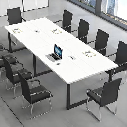 People, Business Style Wooden Training Tables, Rectangular Seminar Table for Office, Conference Room