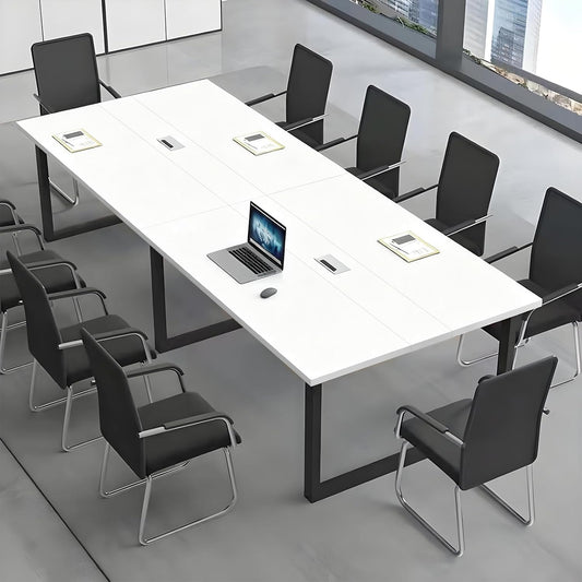 People, Business Style Wooden Training Tables, Rectangular Seminar Table for Office, Conference Room