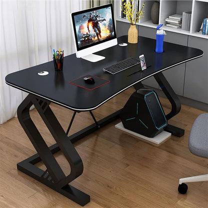 Computer Desk Multifunction Desktop PC Desk with Mobile Phone Card Slot Ergonomic Arc Simple Fashion Electronic Competition Table Gaming Desk Home Office Desks