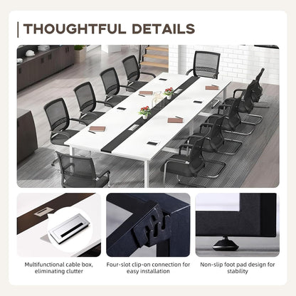 People, Business Style Wooden Training Tables, Rectangular Seminar Table for Office, Conference Room